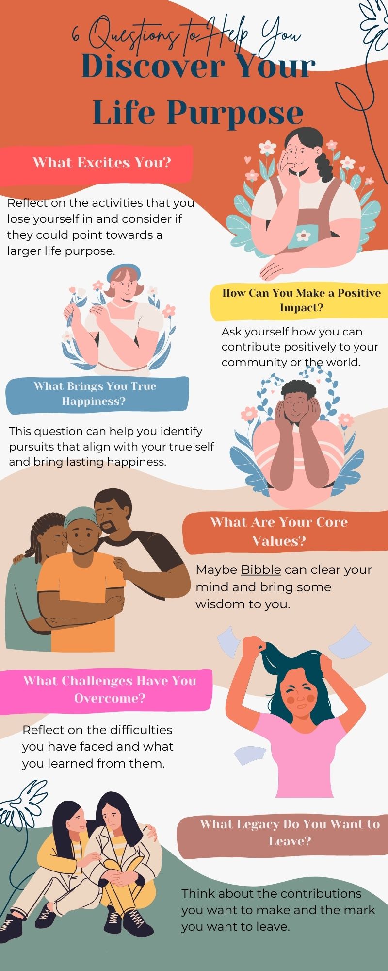 Blue Aesthetic Good Mental Health Infographic